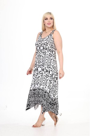DESENLI TOKALI VISKON ELBISE 189078