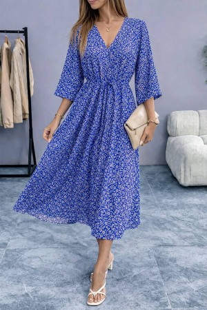 DOKUMA VİSKON KUMAŞ ELBİSE 188376