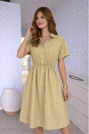 DOKUMA VİSKON KUMAŞ ELBİSE 188382