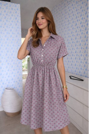 DOKUMA VİSKON KUMAŞ ELBİSE 188383