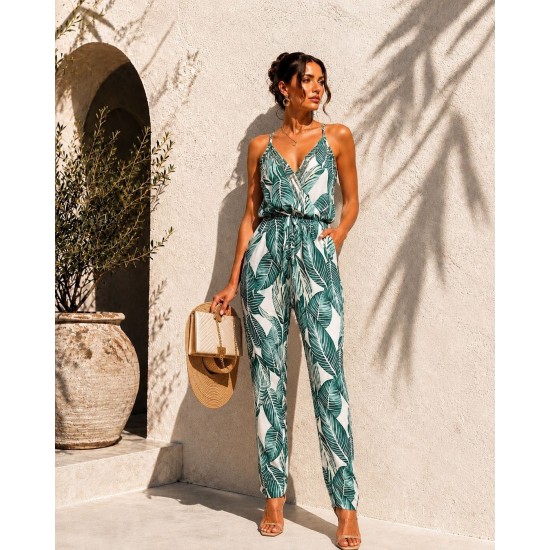 WOVEN VISCOSE FABRIC JUMPSUIT 189557