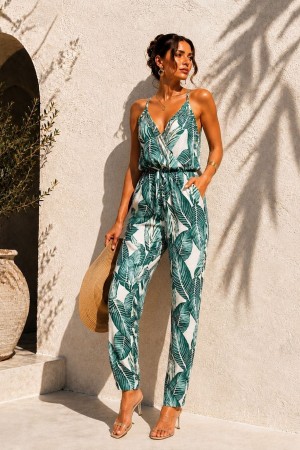 WOVEN VISCOSE FABRIC JUMPSUIT 189557
