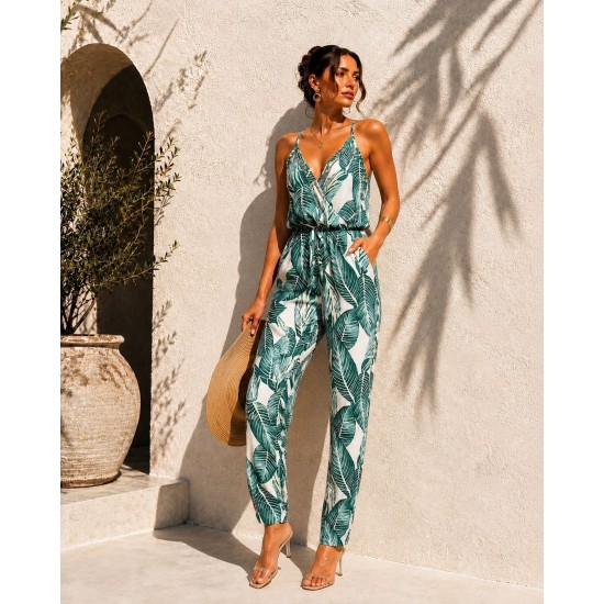WOVEN VISCOSE FABRIC JUMPSUIT 189557