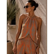 WOVEN VISCOSE PANTS SET 189927