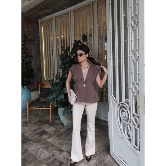 DOUBLE FABRIC VEST 189136