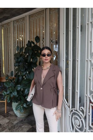 DOUBLE FABRIC VEST 189136