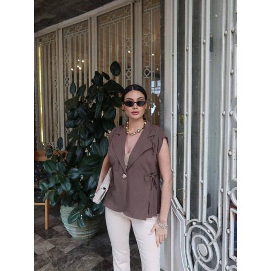 DOUBLE FABRIC VEST 189136