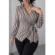 ÇİZGİLİ KRUVAZE BLUZ 188535