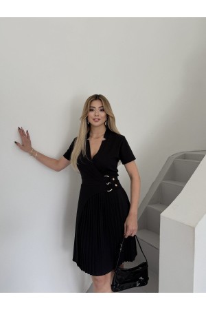 CELIK ORME KUMAS PLİSELI ELBISE 189005