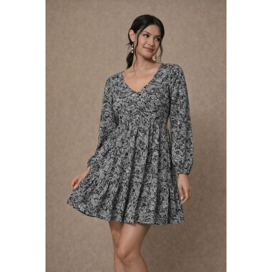 LINED MINI DRESS 188614