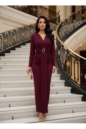 TRANSPARAN TÜL DETAY ELBİSE 188231