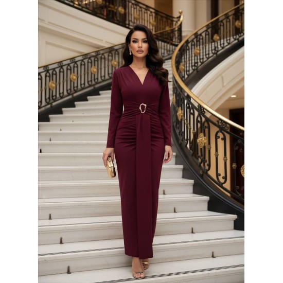 TRANSPARAN TÜL DETAY ELBİSE 188231