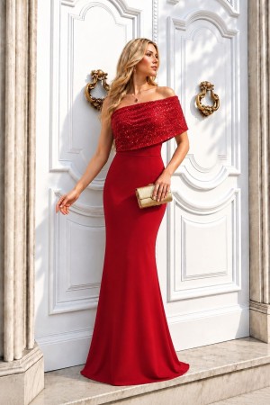 GLITTER SHIMMER CREPE DRESS 189544