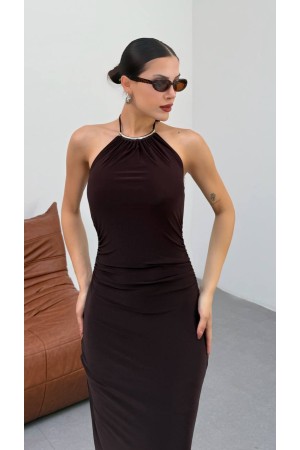 HALTER YAKA ABIYE ELBISE 189784
