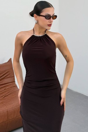 HALTER YAKA ABIYE ELBISE 189784