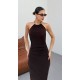 HALTER YAKA ABIYE ELBISE 189784