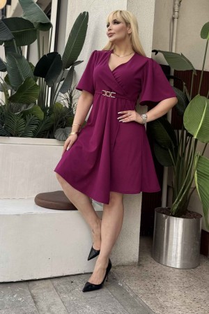 LIKRALI DOUBLE KREP ELBİSE 188863