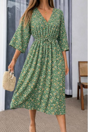 DOKUMA VİSKON KUMAŞ ELBİSE 188375