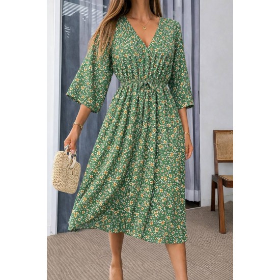 DOKUMA VİSKON KUMAŞ ELBİSE 188375