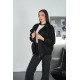 IMPORTED SUEDE FABRIC ZIP-UP JACKET 192303