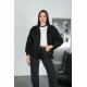 IMPORTED SUEDE FABRIC ZIP-UP JACKET 192303