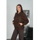 IMPORTED SUEDE FABRIC ZIP-UP JACKET 192305