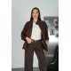 IMPORTED SUEDE FABRIC ZIP-UP JACKET 192305