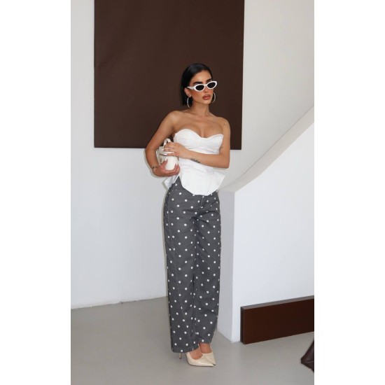 POLKA DOT ZARA-STYLE BALLOON JEANS 190496