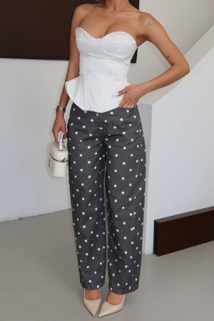 POLKA DOT ZARA-STYLE BALLOON JEANS 190496