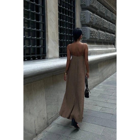 KETEN LOOK KUMAS ELBISE 188894