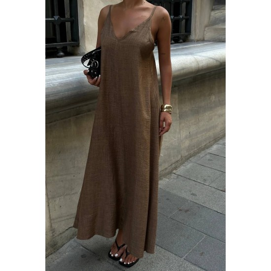 KETEN LOOK KUMAS ELBISE 188894