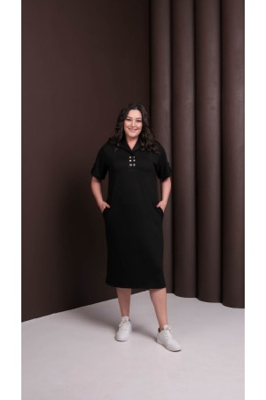 KRİSTAL KUMAŞ SİYAH ELBİSE 188260