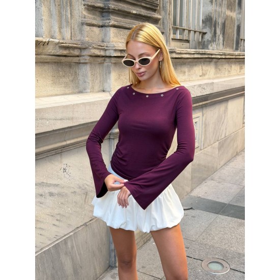 KUSGOZU DETAY BLUZ 192505