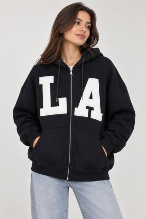 LA BASKILI 3 IPLIK SARDONLU FERMUARLI SWEAT 191604
