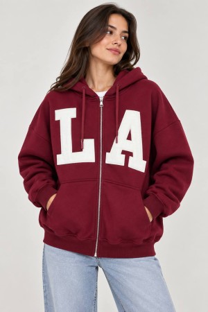 LA BASKILI 3 IPLIK SARDONLU FERMUARLI SWEAT 191606