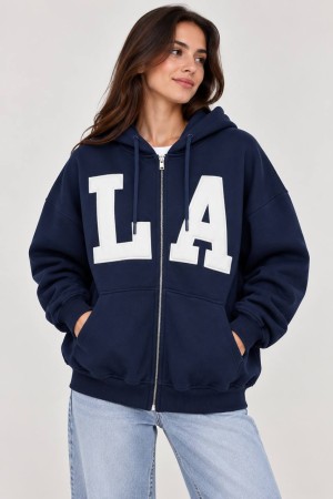 LA BASKILI 3 IPLIK SARDONLU FERMUARLI SWEAT 191608