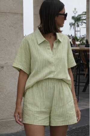 ÇİZGİLİ MODAL ŞORT TAKIM 188364