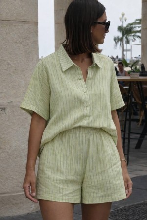 ÇİZGİLİ MODAL ŞORT TAKIM 188364