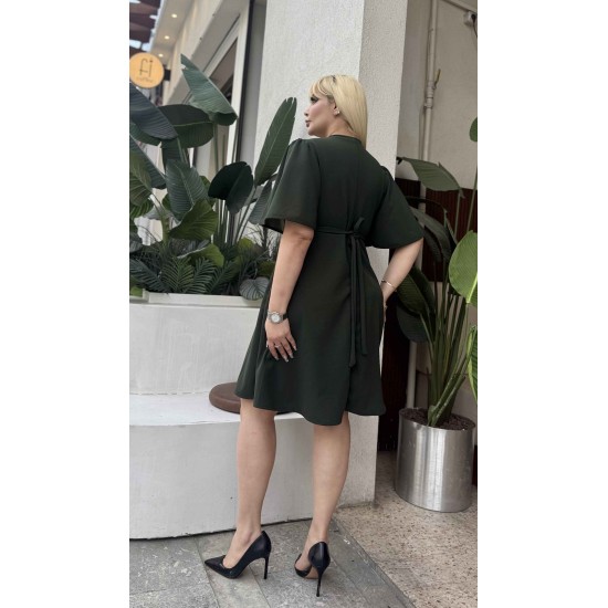 LIKRALI DOUBLE KREP ELBİSE 188862