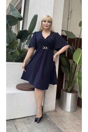 LIKRALI DOUBLE KREP ELBİSE 188861