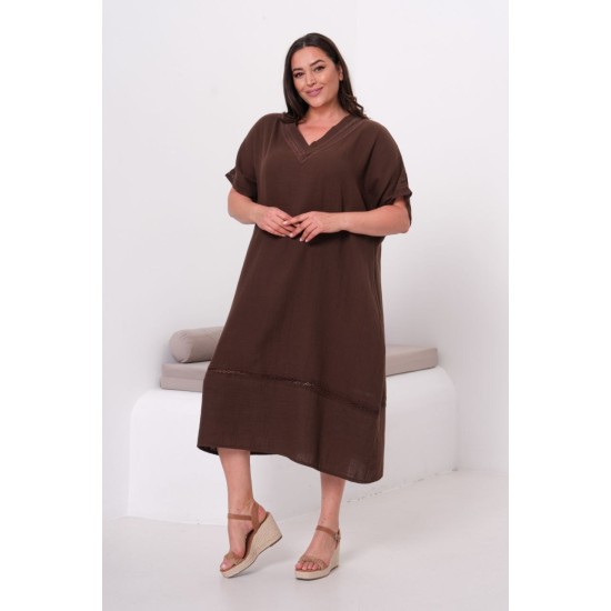 MUSLIN KUMAS ELBISE 190632