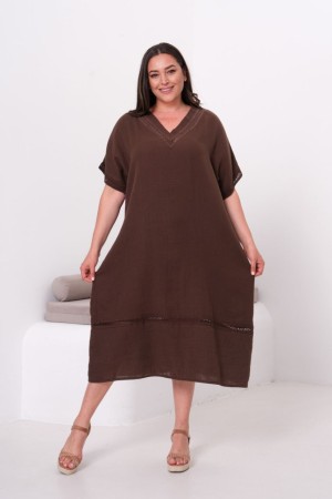 MUSLIN KUMAS ELBISE 190632