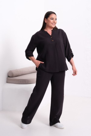 MUSLIN KUMAS PANTOLON TAKIM 190591