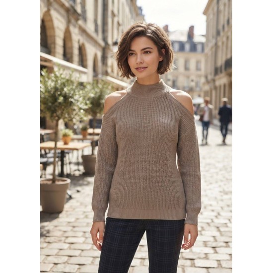 SHOULDER DETAIL SWEATER 192128