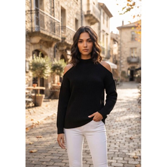 SHOULDER DETAIL SWEATER 192130