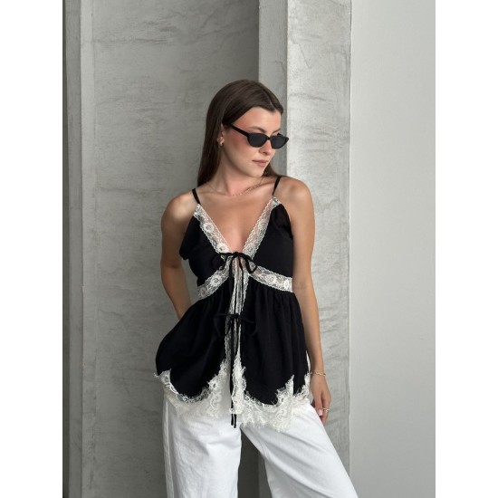 ONDEN BAGLAMALI DANTEL BLUZ 190938