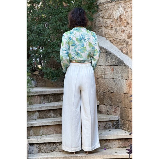 LINEN FABRIC PANTS 188502