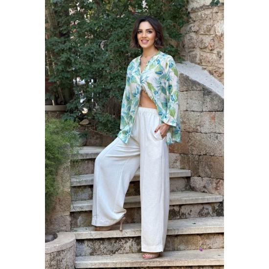 LINEN FABRIC PANTS 188502