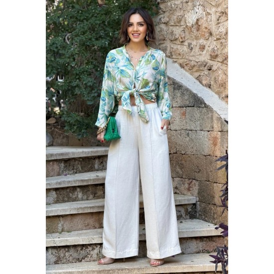 LINEN FABRIC PANTS 188502