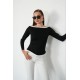 OYSHO FABRIC BOAT NECK TOP 192309